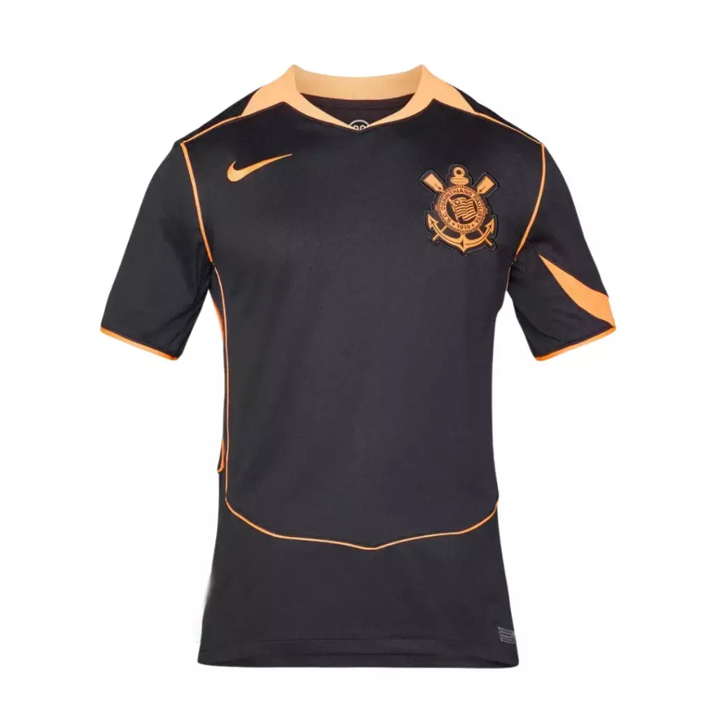 Camisa Timão III 25/26 Torcedor Masculina - Preta com detalhes laranja