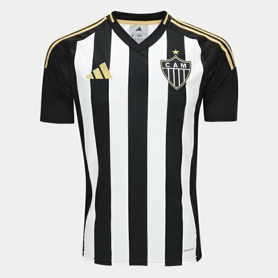 Camisa Galo da Massa I 25/26 Torcedor Masculina - Preta e Branca