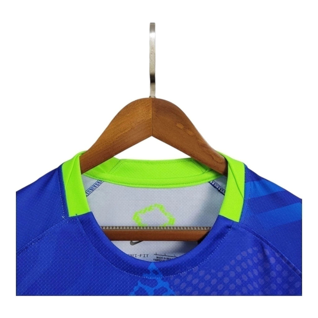 Camisa Seleção Brasileira II 25/26 - Torcedor Nike Masculina - Azul com detalhes em verde