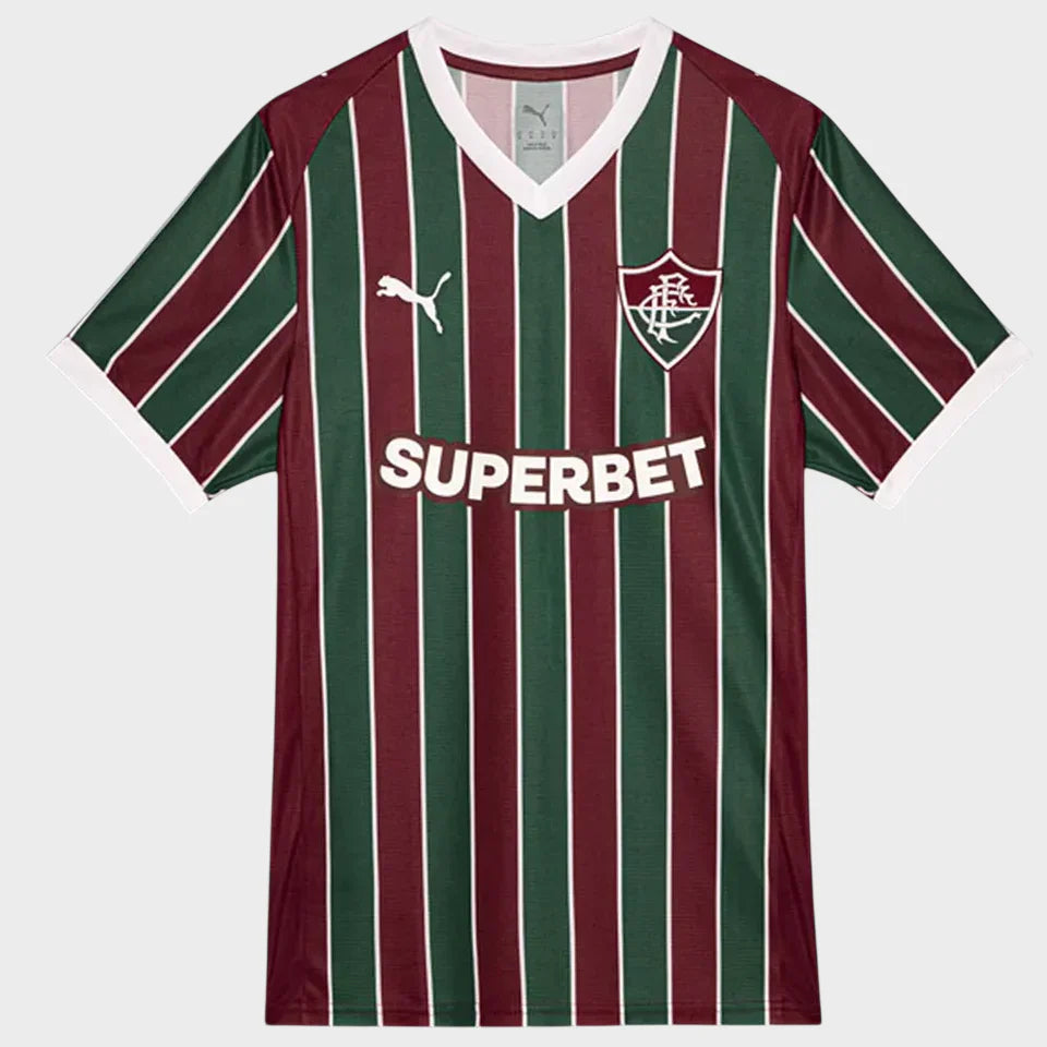 CAMISA FLUMINENSE I 26/27 - TORCEDOR PUMA - VINHO E VERDE