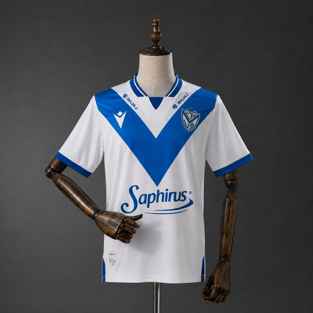 Camisa Velez Sarsfield 26/27 - Torcedor Branca e Azul