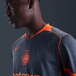 Camisa Inter de Milão III 25/26 - Torcedor Nike Masculina - Preta e Laranja