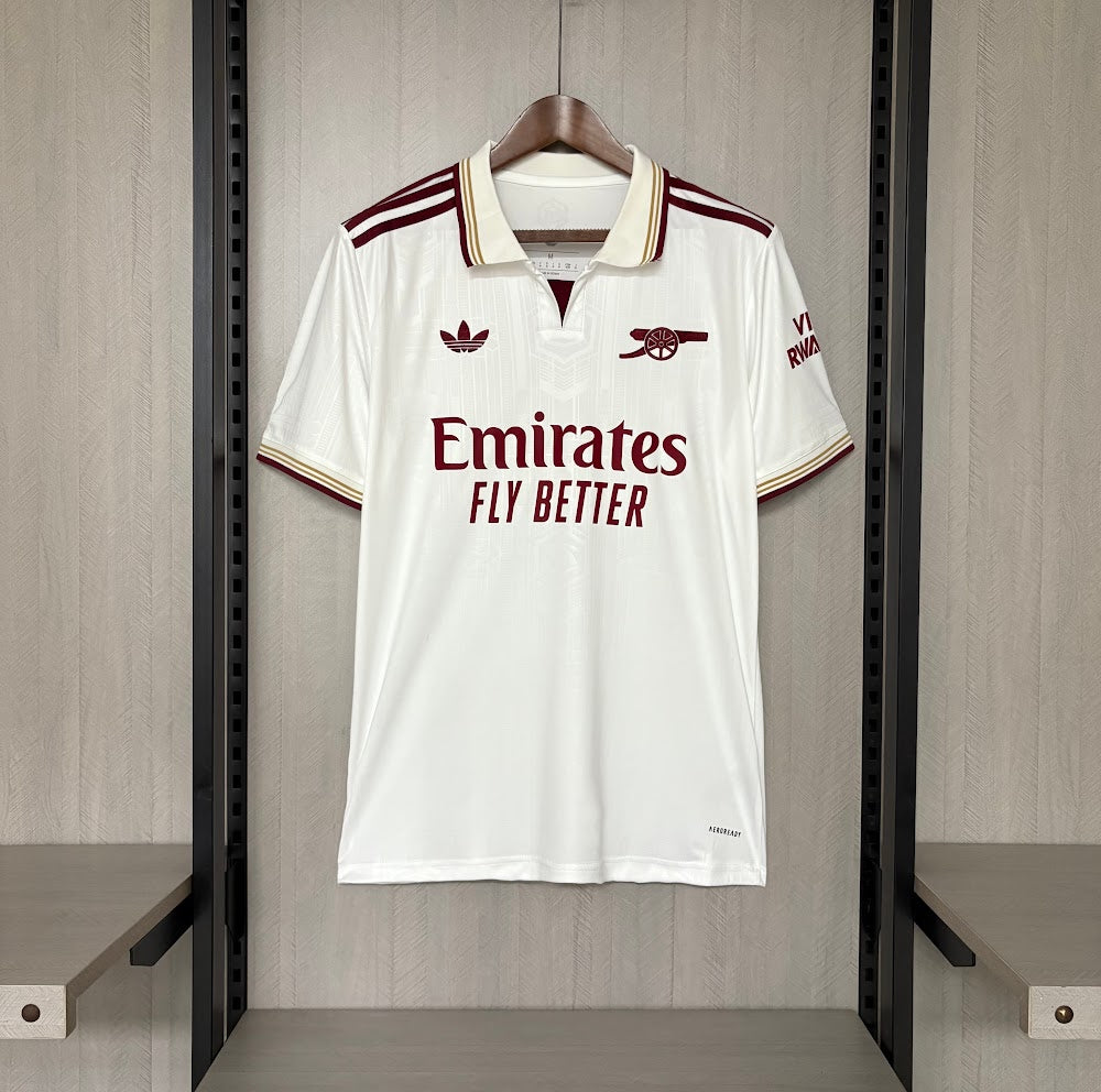 Camisa Arsenal 25/26 - Torcedor Branca