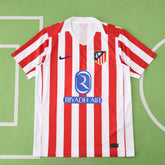 Camisa Atlético de Madrid 25/26 - Torcedor Vermelha e Branca Listrada