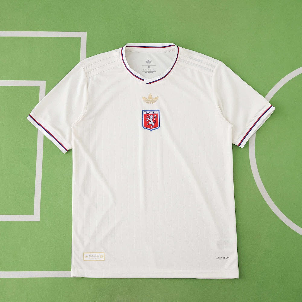 Camisa Lyon 25/26 - Torcedor Branca e Creme
