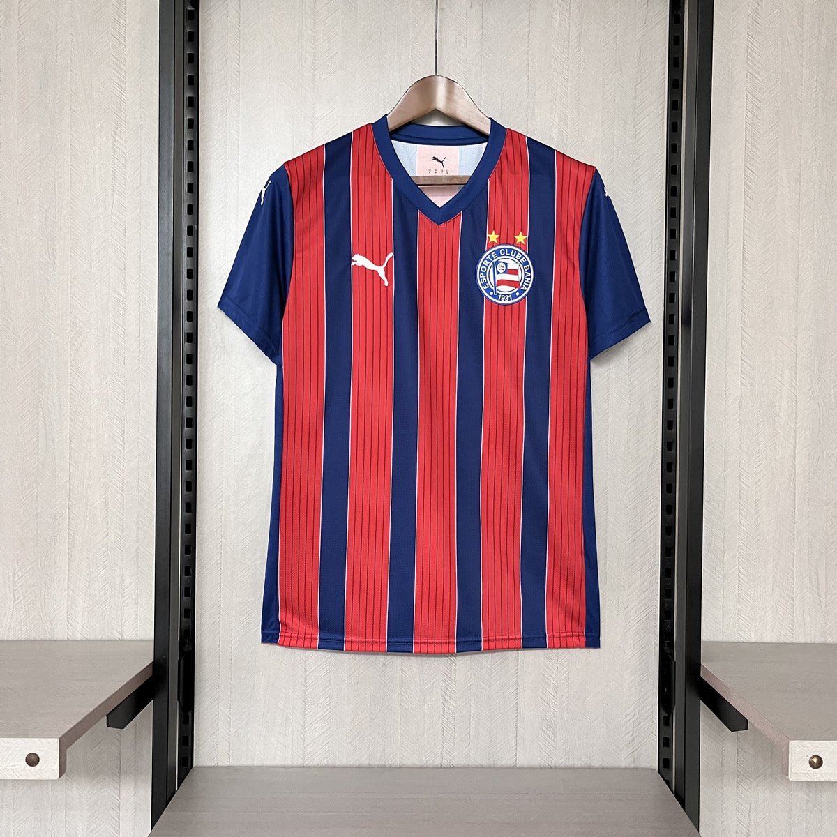 Camisa Bahia 25/26 - Torcedor Azul e Vermelha Listrada