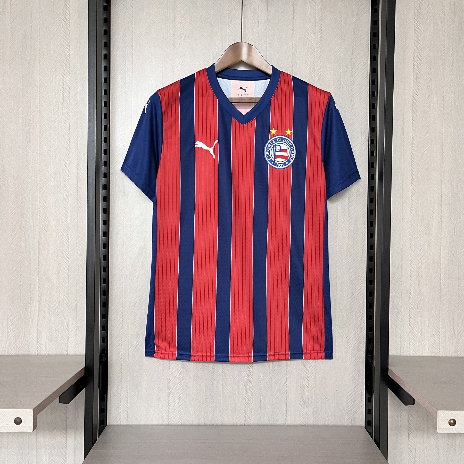 Camisa Bahia 25/26 - Torcedor Azul e Vermelha Listrada