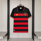 Camisa Sport 26/27 - Torcedor Preta e Vermelha Listrada