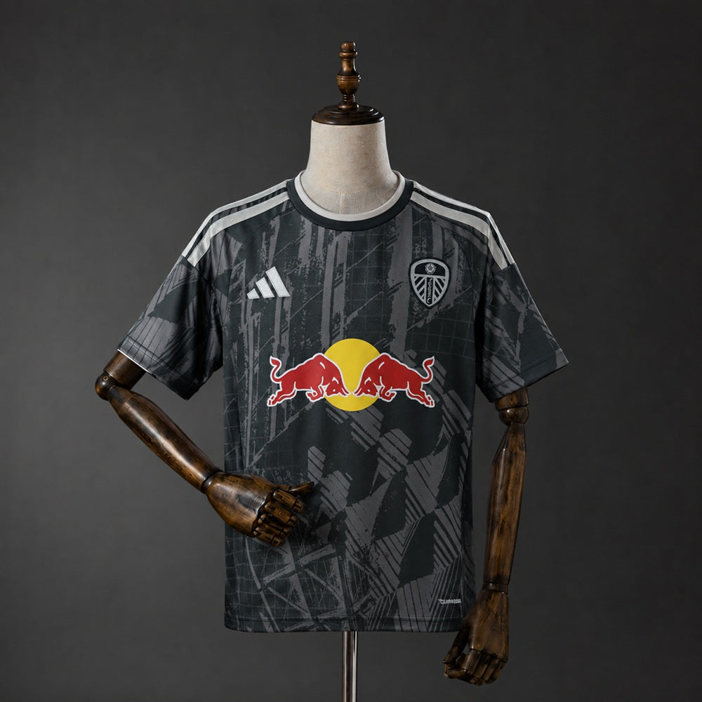 Camisa Leeds United 26/27 - Torcedor Preta Estampada