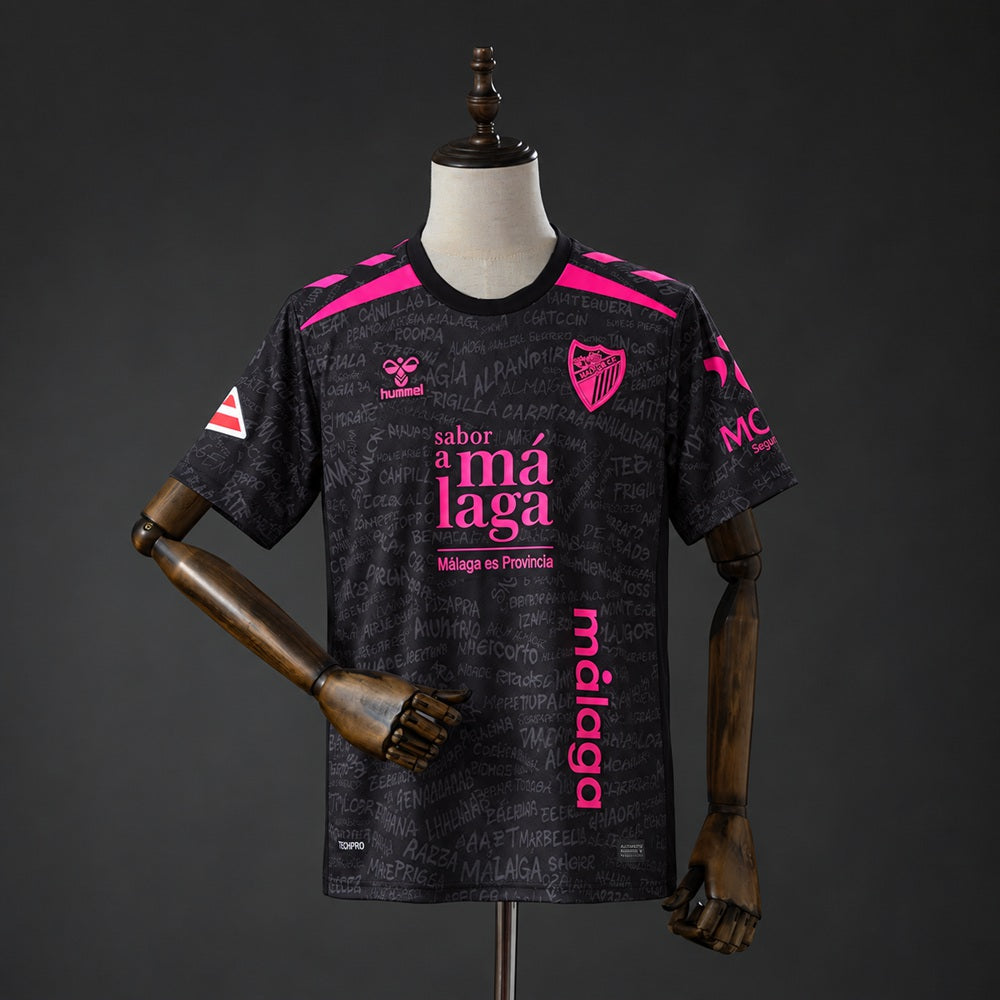 Camisa Málaga 26/27 - Torcedor Preta e Rosa