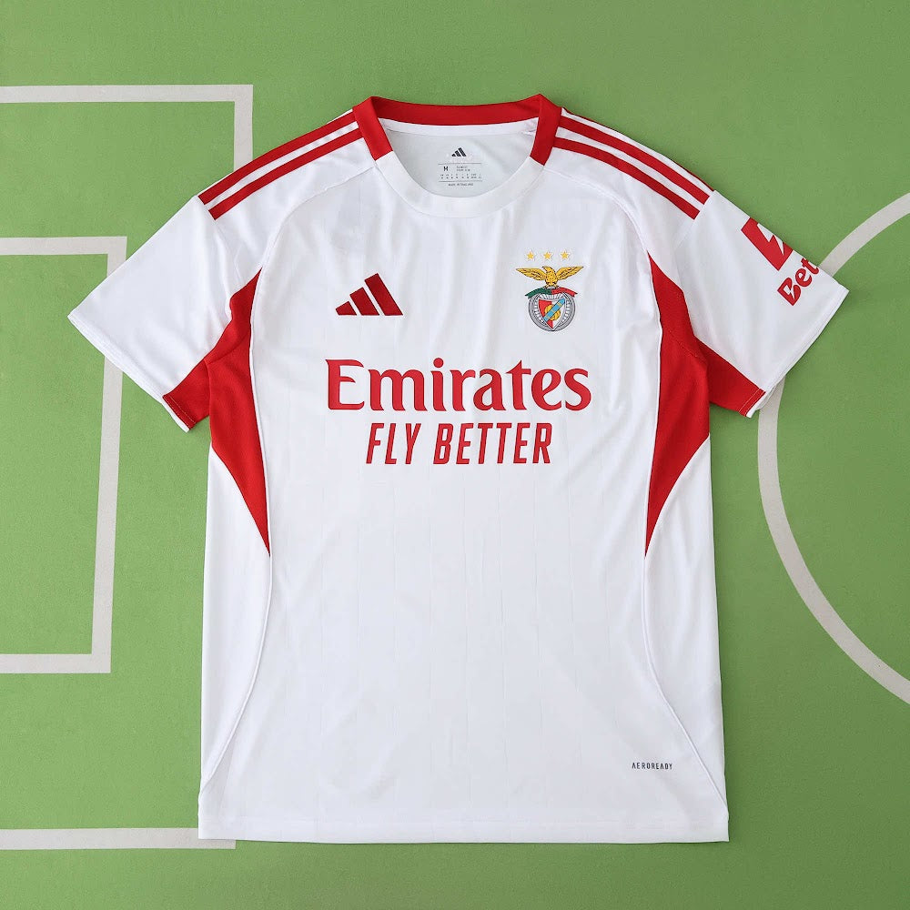 Camisa Benfica 25/26 - Torcedor Branca e Vermelha