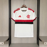 Camisa Flamengo 26/27 - Torcedor Branca com Faixa