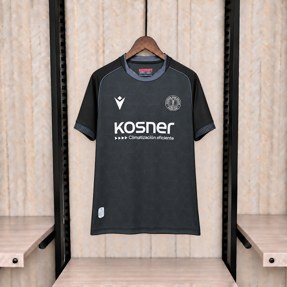 Camisa Osasuna 26/27 - Torcedor Preta e Azul Marinho