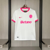 Camisa Sporting 25/26 - Torcedor Branca e Rosa