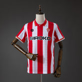 Camisa Sport Gijon 26/27 - Torcedor Vermelha e Branca Listrada