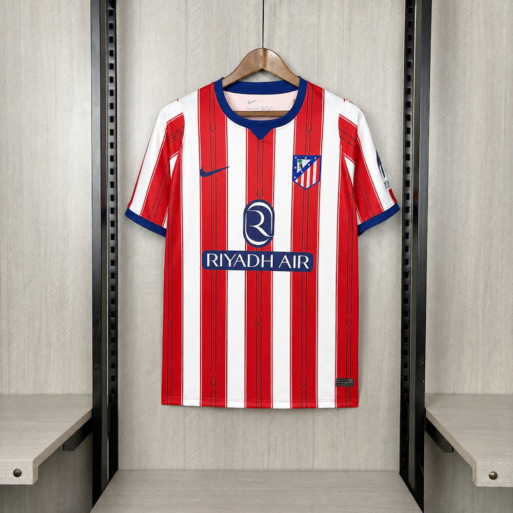 Camisa Atlético de Madrid 26/27 - Torcedor Vermelha e Branca Listrada