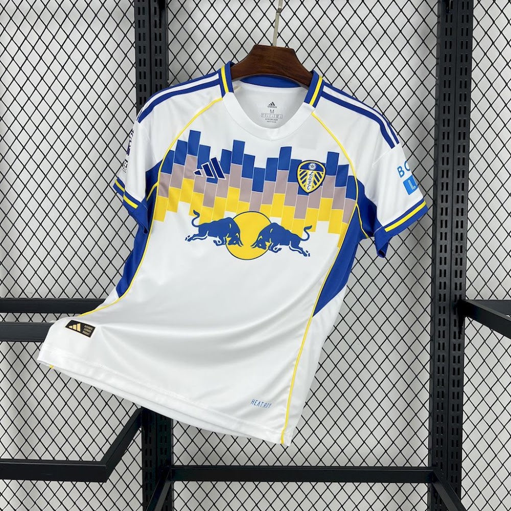 Camisa Leeds United 25/26 - Torcedor Branca Estampada
