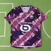 Camisa Lille 25/26 - Torcedor Roxa e Rosa Estampada