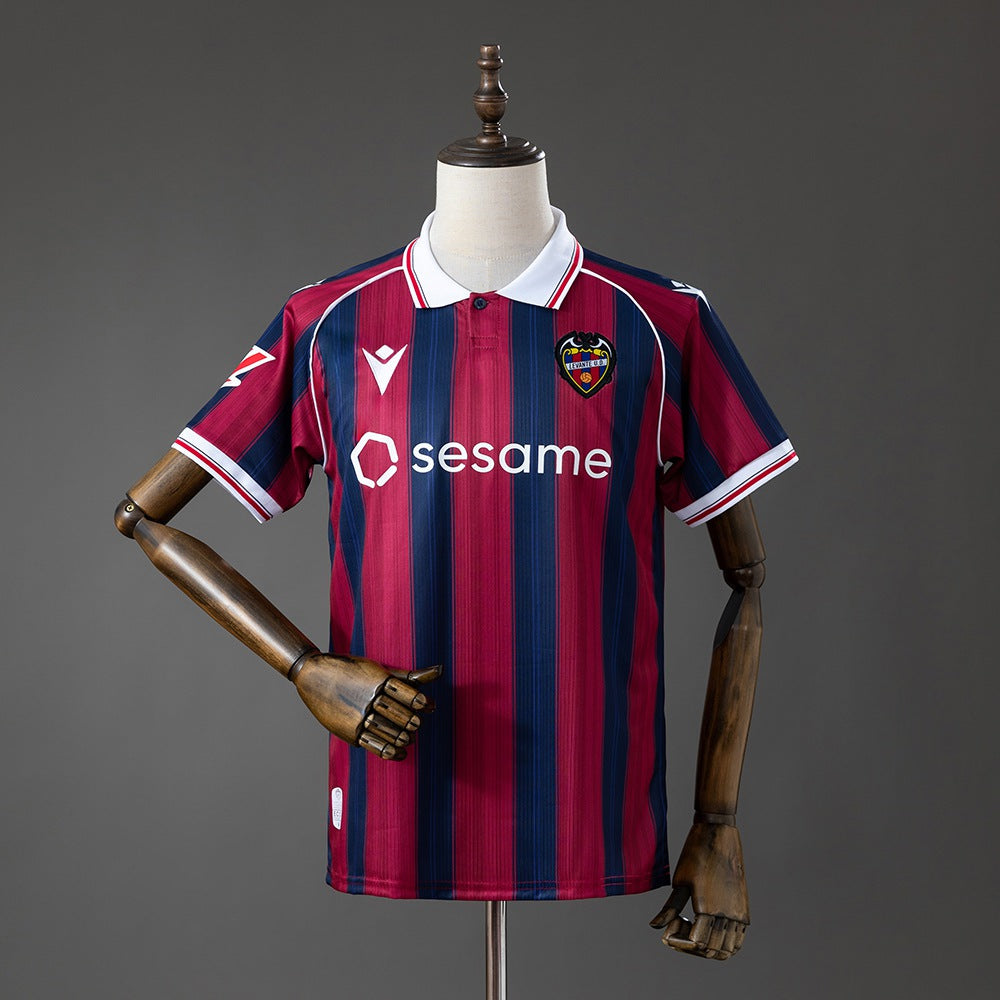 Camisa Levante 26/27 - Torcedor Grená e Azul Listrada
