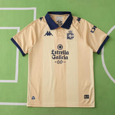 Camisa Deportivo La Coruna 25/26 - Torcedor Bege e Dourada