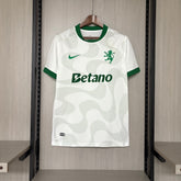 Camisa Sporting 25/26 - Torcedor Branca e Verde Estampada