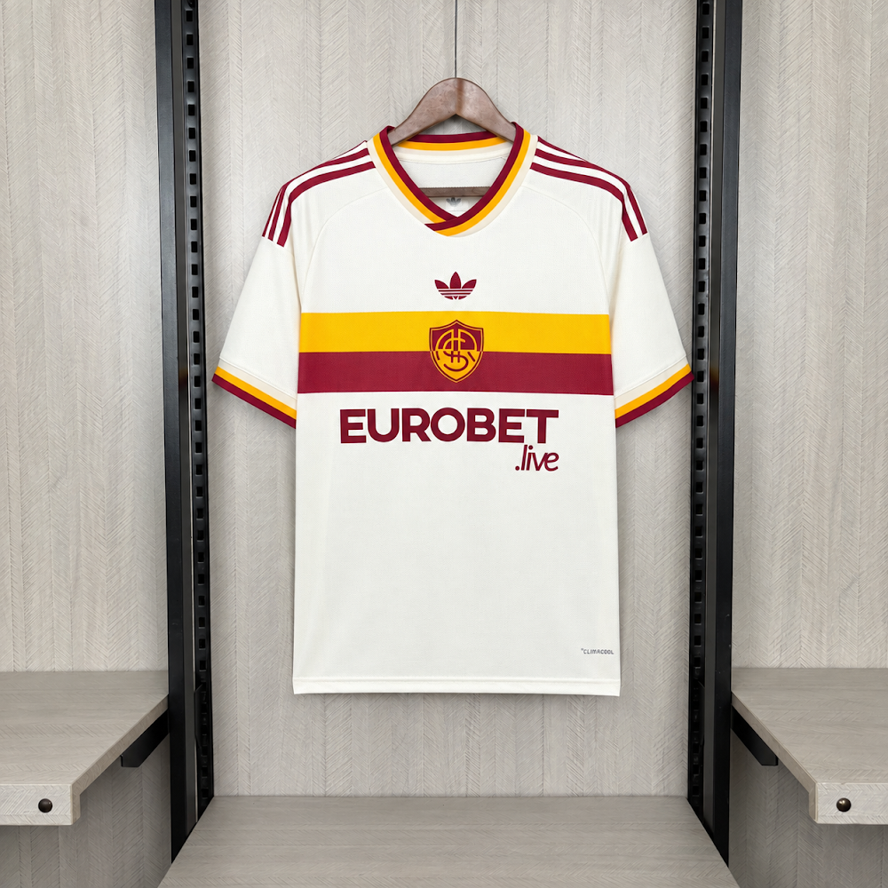 Camisa Roma 26/27 - Torcedor Branca e Dourada