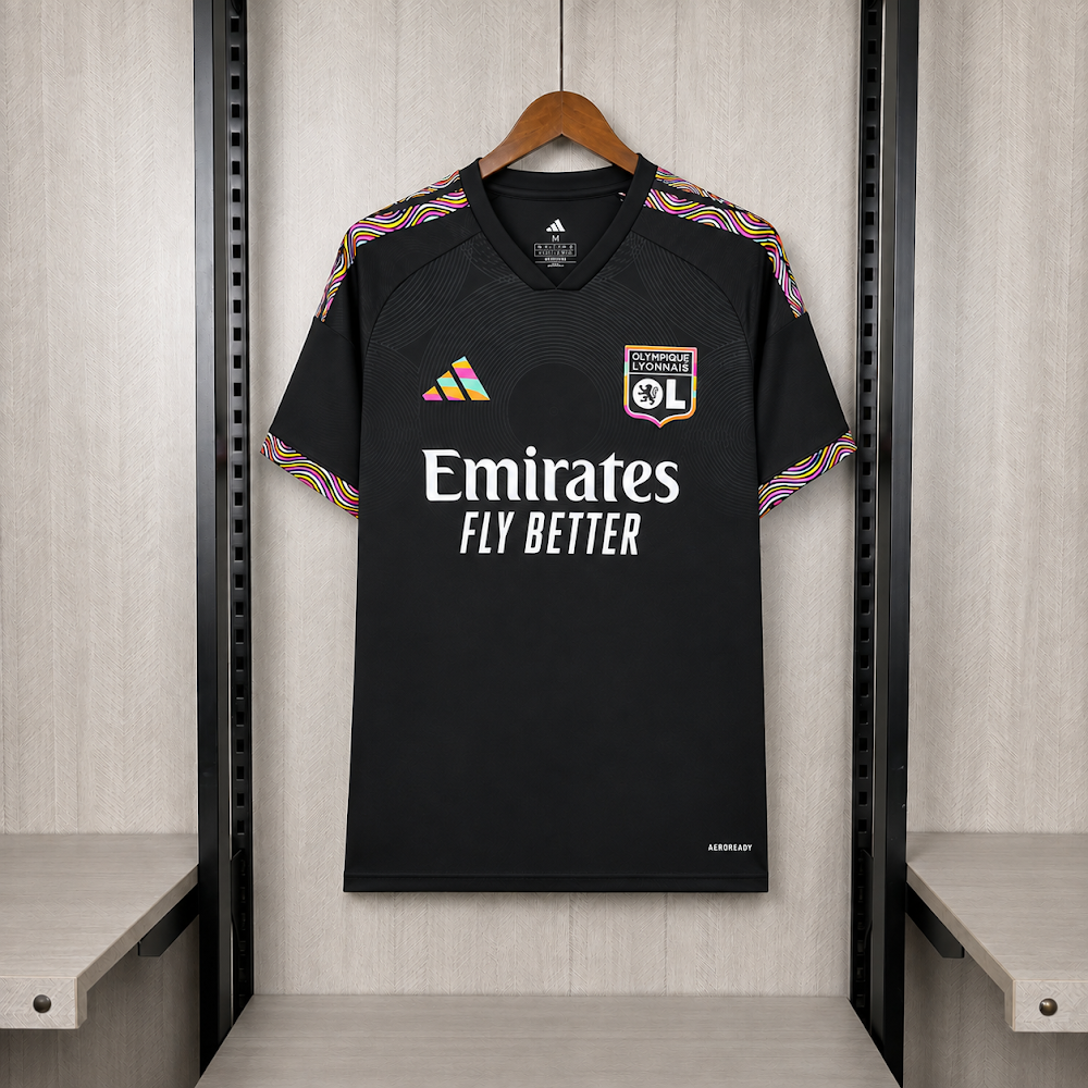 Camisa Lyon 26/27 - Torcedor Preta