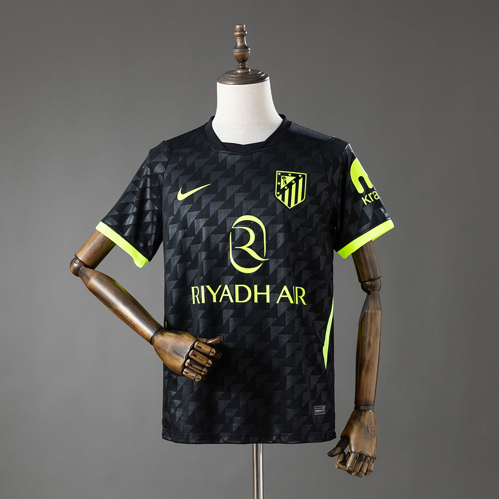 Camisa Atlético de Madrid 26/27 - Torcedor Preta e Amarela