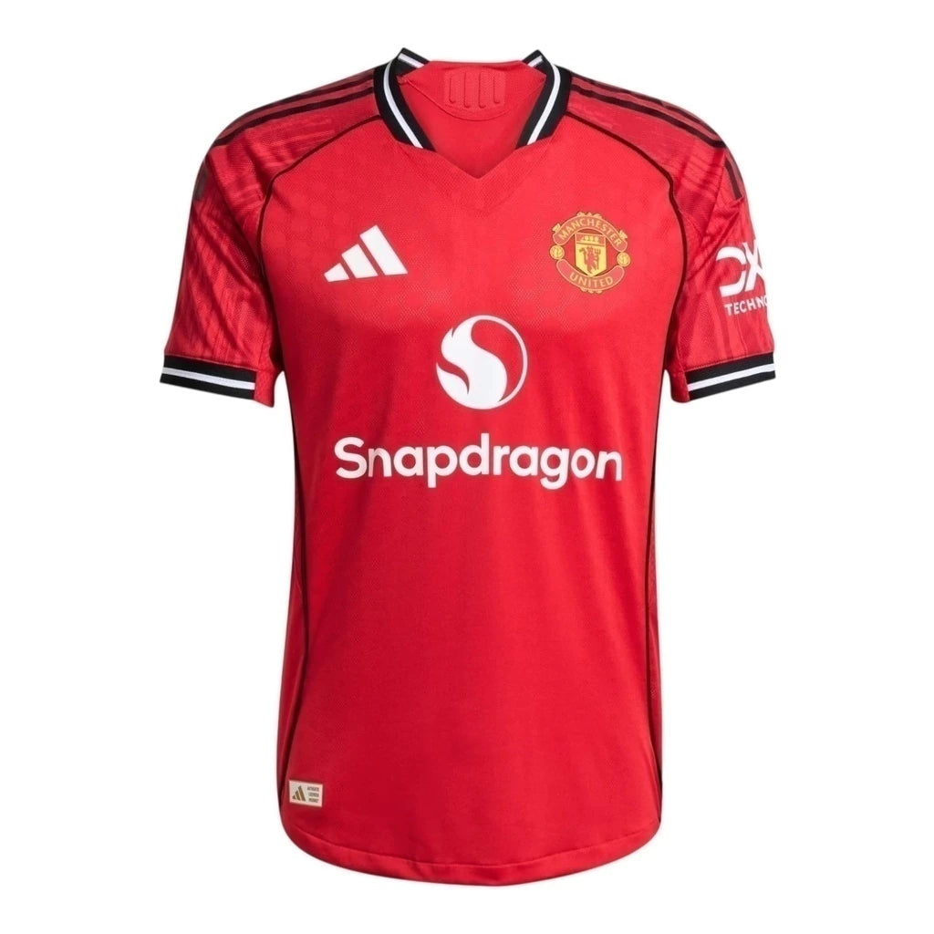 Camisa Manchester United I 25/26 - Torcedor Adidas Masculina - Vermelha com detalhes em preto