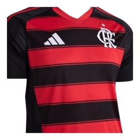 Camisa Flamengo I 25/26 - Torcedor Adidas Masculina - Preta e vermelha