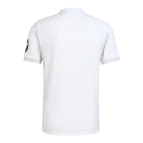 Camisa Real de Madrid I 25/26 - Torcedor Adidas Masculina - Branca com detalhes em cinza e amarelo