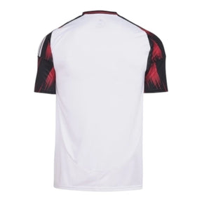 Camisa Flamengo II 25/26 - Torcedor Adidas Feminina - Branca com detalhes em vermelho e preto