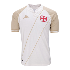 Camisa Vasco da Gama III Kombat 24/25 - Torcedor Kappa Masculina - Bege