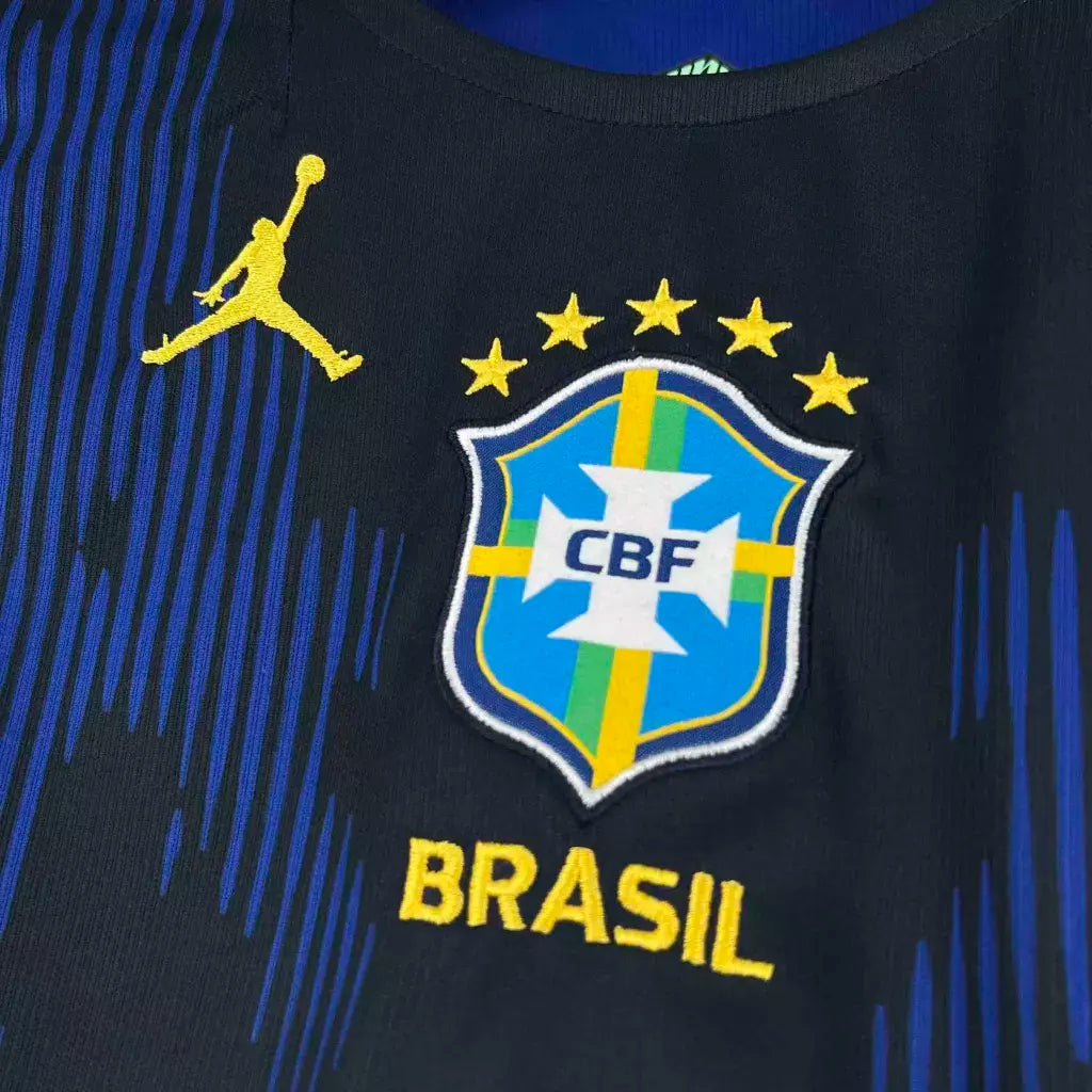 Camisa Torcedor Brasil II COPA 2026 Masculina - Azul e Preta
