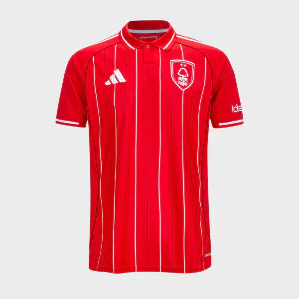 CAMISA NOTTINGHAM FOREST I 25/26 ADIDAS TORCEDOR MASCULINA - VERMELHA