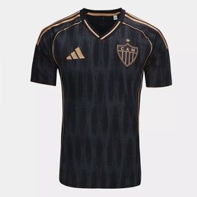 Camisa Atlético Mineiro III 25/26- Torcedor Adidas Masculina - Preta com Dourado