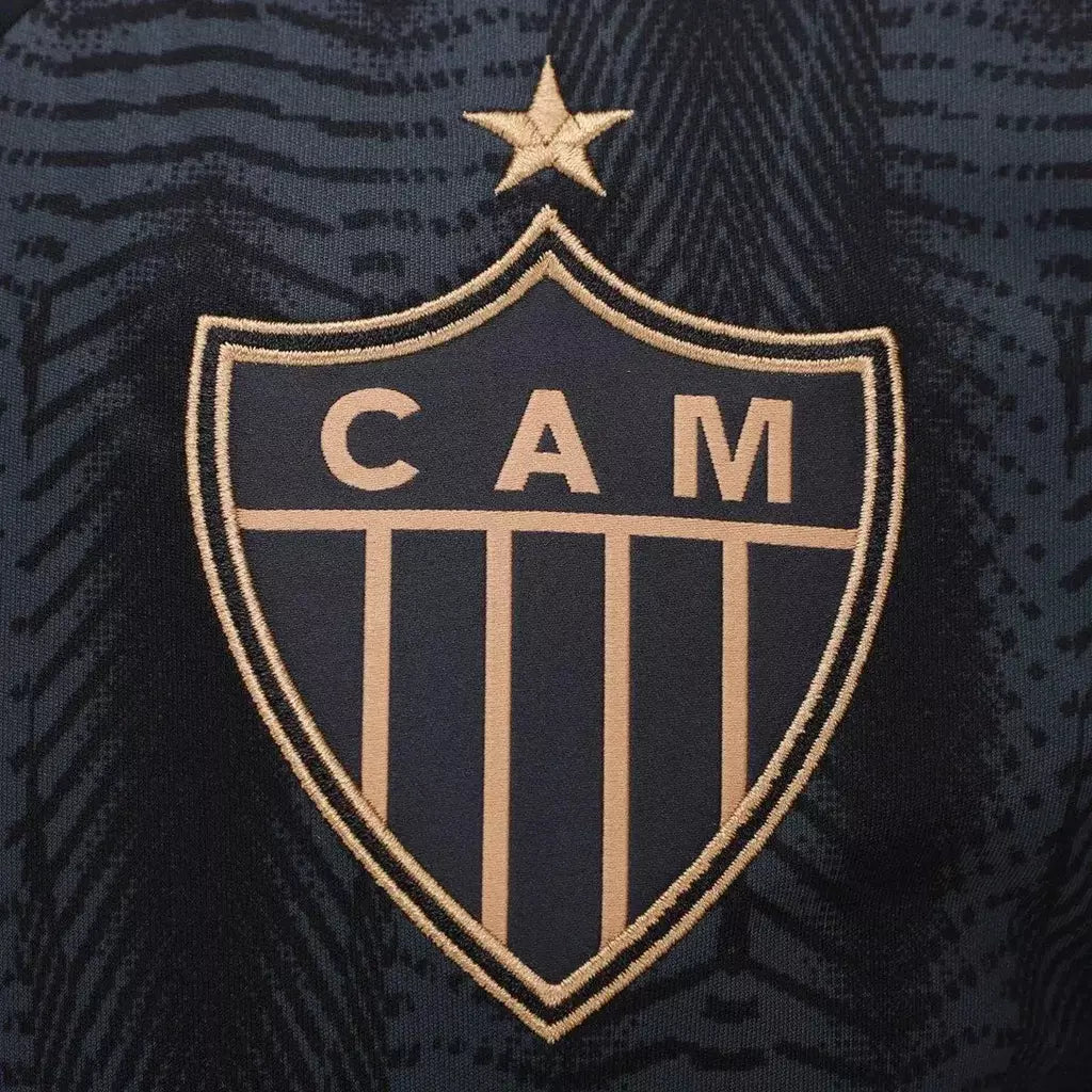 Camisa Atlético Mineiro III 25/26- Torcedor Adidas Masculina - Preta com Dourado