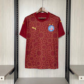 Camisa Bahia 25/26 - Torcedor Vermelha Estampada