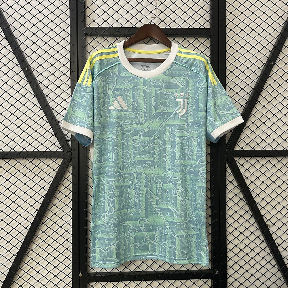 Camisa Juventus 25/26 - Torcedor Branca e Verde-Água