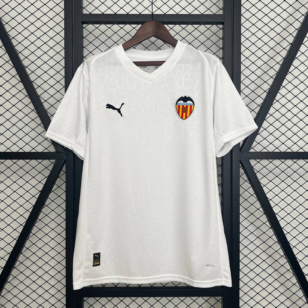 Camisa Valencia 25/26 - Torcedor Branca Texturizada