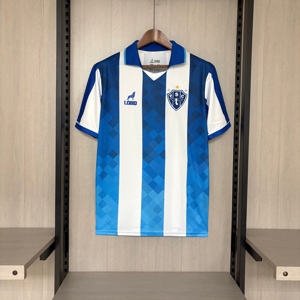 Camisa Paysandu 26/27 - Torcedor Azul e Branca Listrada