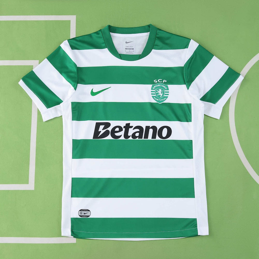 Camisa Sporting 25/26 - Torcedor Verde e Branca Listrada