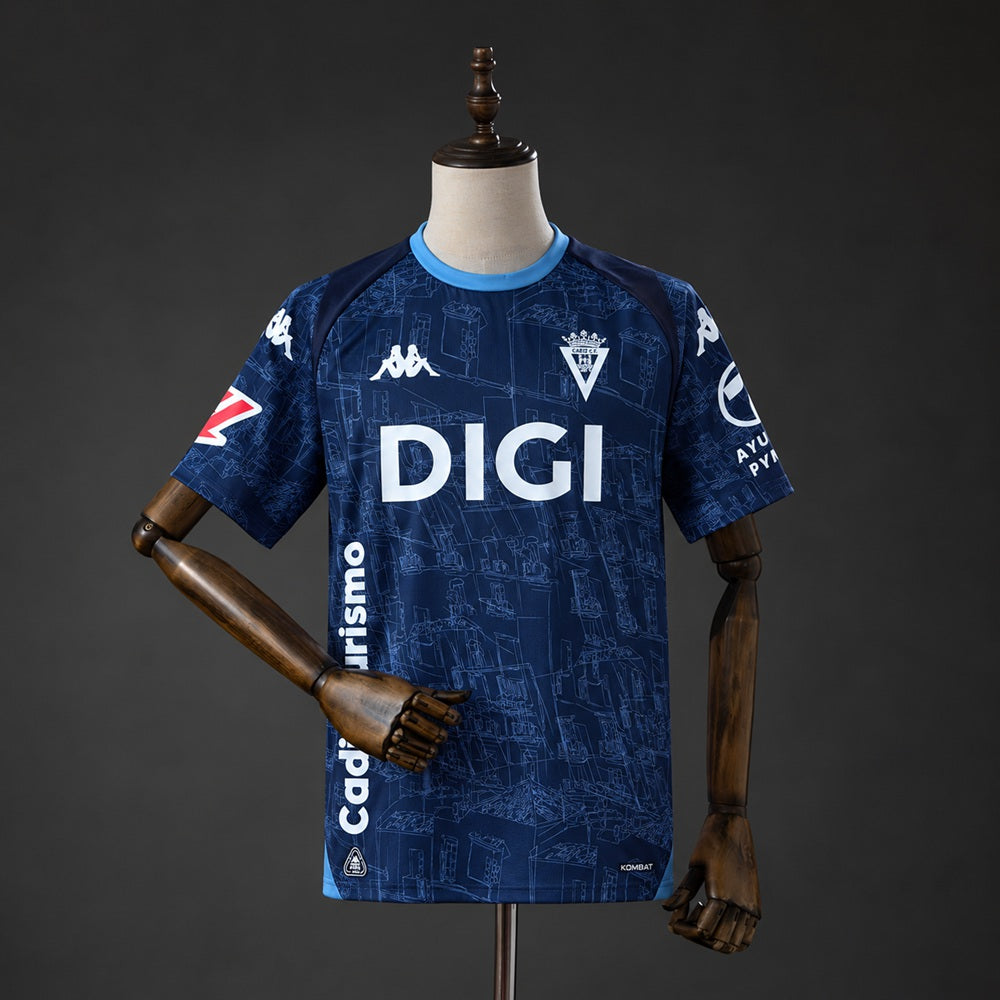 Camisa Cadiz 26/27 - Torcedor Azul Marinho Estampada