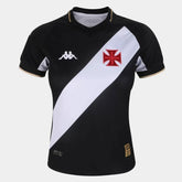 Camisa Vasco I 2023/24 - Torcedor Kappa Feminina - Preta