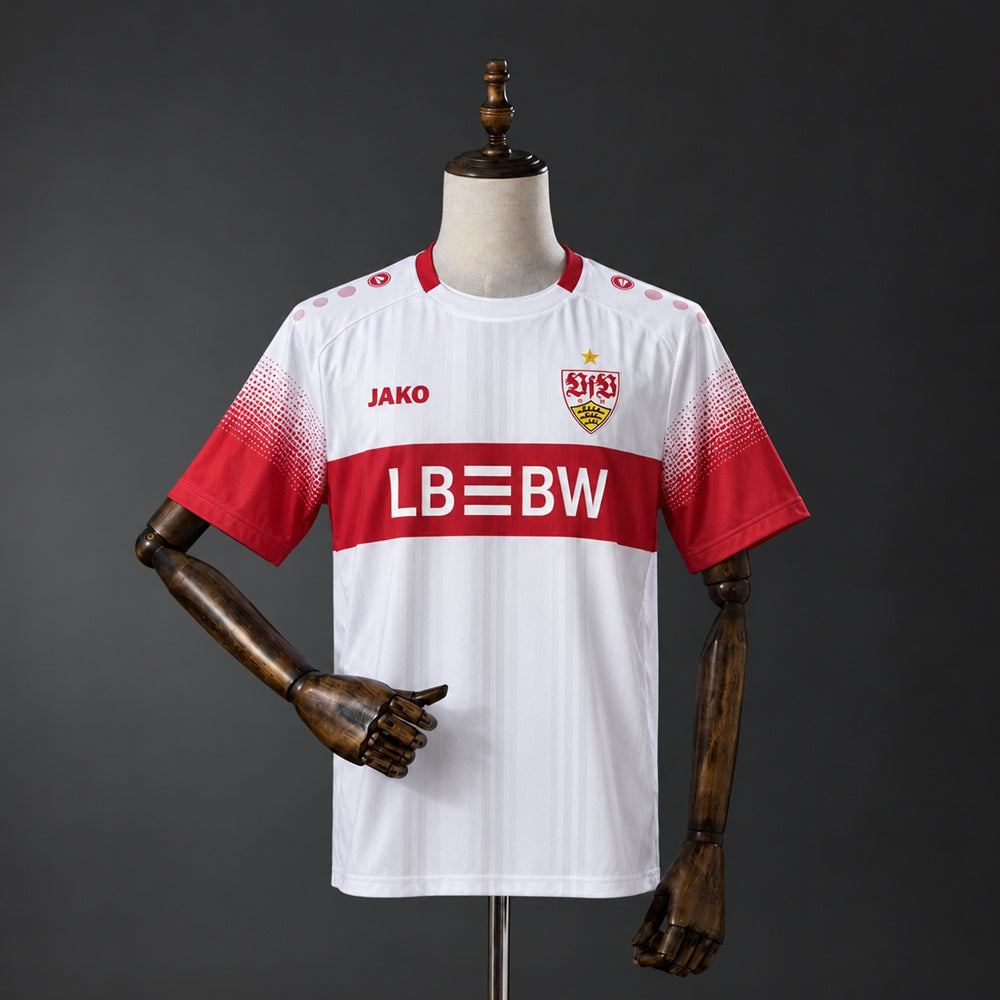 Camisa Stuttgart 26/27 - Torcedor Branca e Vermelha