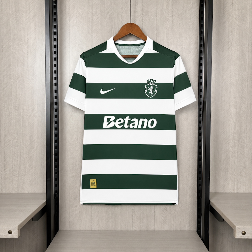 Camisa Sporting 26/27 - Torcedor Verde e Branca Listrada