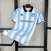 Camisa Racing 25/26 - Torcedor Azul Clara e Branca Listrada