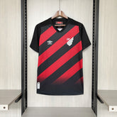 Camisa Atlético Paranaense 26/27 - Torcedor Preta e Vermelha Diagonal