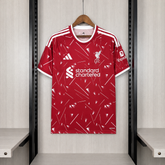 Camisa Liverpool 26/27 - Torcedor Vermelha Estampada