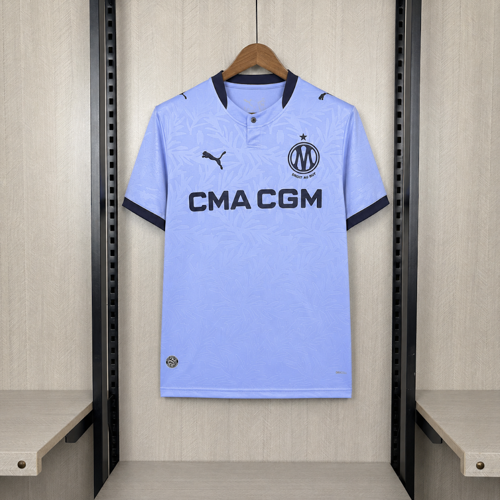 Camisa Olympique de Marselle 26/27 - Torcedor Azul Clara